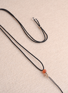 新款手工玉绳翡翠吊坠挂坠绳细款