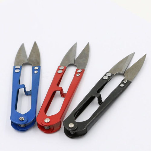 手工小剪刀家用U型剪刀 DIY编绳饰品首饰制作剪刀纱剪缝纫剪线头 - 图0