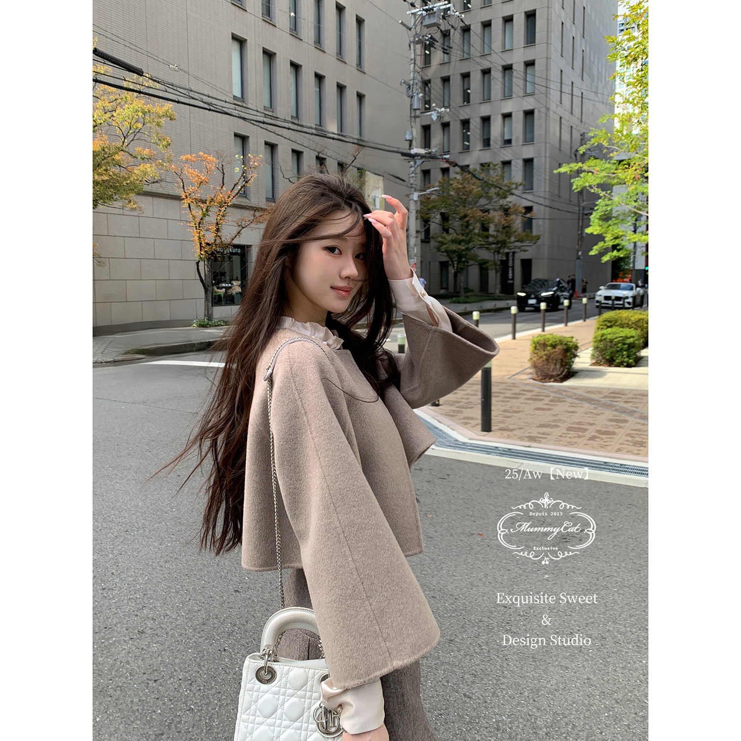 MummyCat下蛋喵【昭和情书】甜美日系10羊绒90绵羊毛毛呢斗篷外套,淘宝优惠券,粉丝福利购,淘宝优惠卷