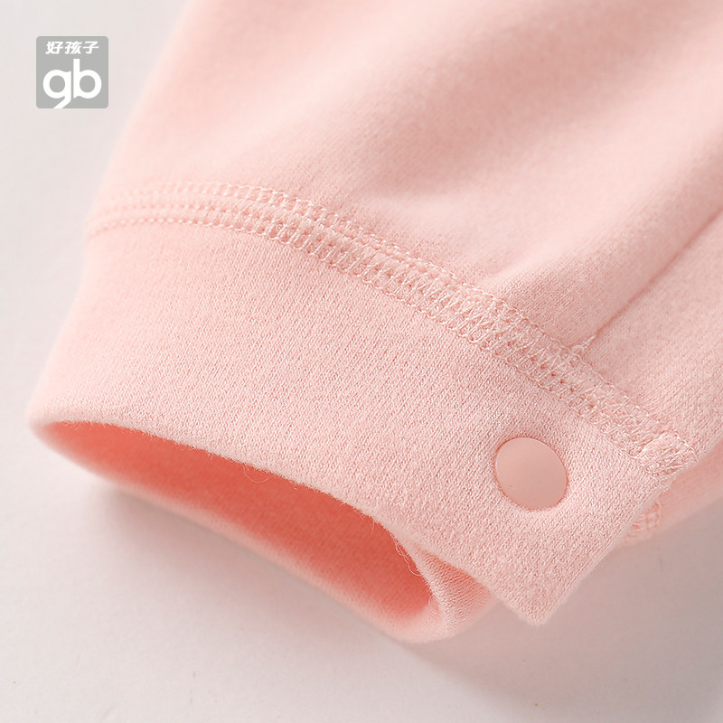 goodbaby长袖新生儿德绒保暖哈衣 好孩子童装旗舰连身衣/爬服/哈衣