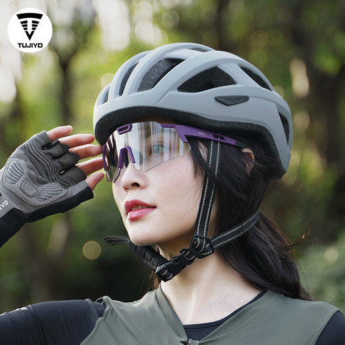 TUJIYD骑行眼镜护目镜跑步眼镜日夜两用防风马拉松专用自行车眼镜 - 图2