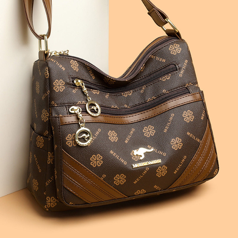 高级感女士包包2026新款时尚复古单肩包大容量气质简约印花斜挎包,淘宝优惠券,粉丝福利购,淘宝优惠卷