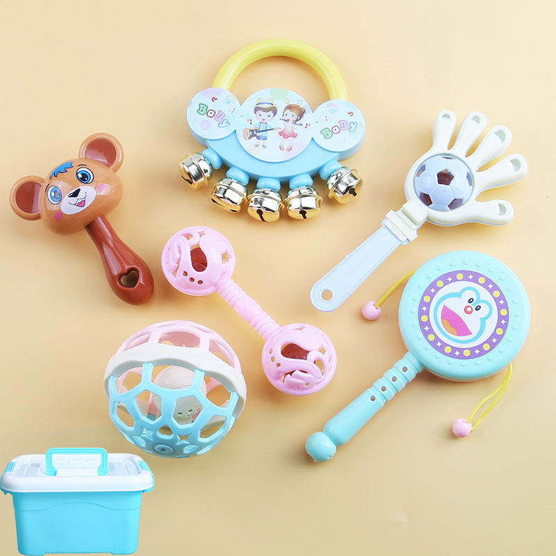 沙锤婴儿玩具0一1岁益智早教新生儿摇铃拨浪鼓3个月6宝宝抓握训练,淘宝优惠券,粉丝福利购,淘宝优惠卷