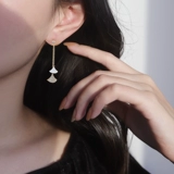 Двухэтажная спираль от комаров, клипсы, универсальные длинные серьги, Южная Корея, без проколов ушей, изысканный стиль, длина макси