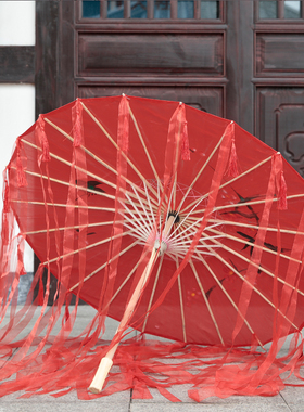 彼岸花古装伞汉服流苏拍照舞蹈