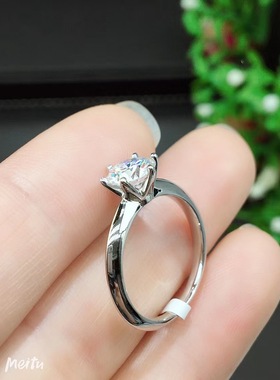 曼妮工坊经典家六爪克拉戒指