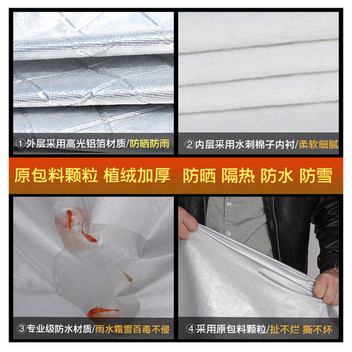 汽车车衣车罩防晒防雨隔热加厚遮阳防尘四季通用专用车套全罩外罩-图2