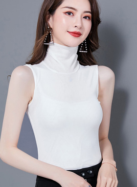 格仕澜春夏新款无袖洋气衫假领子