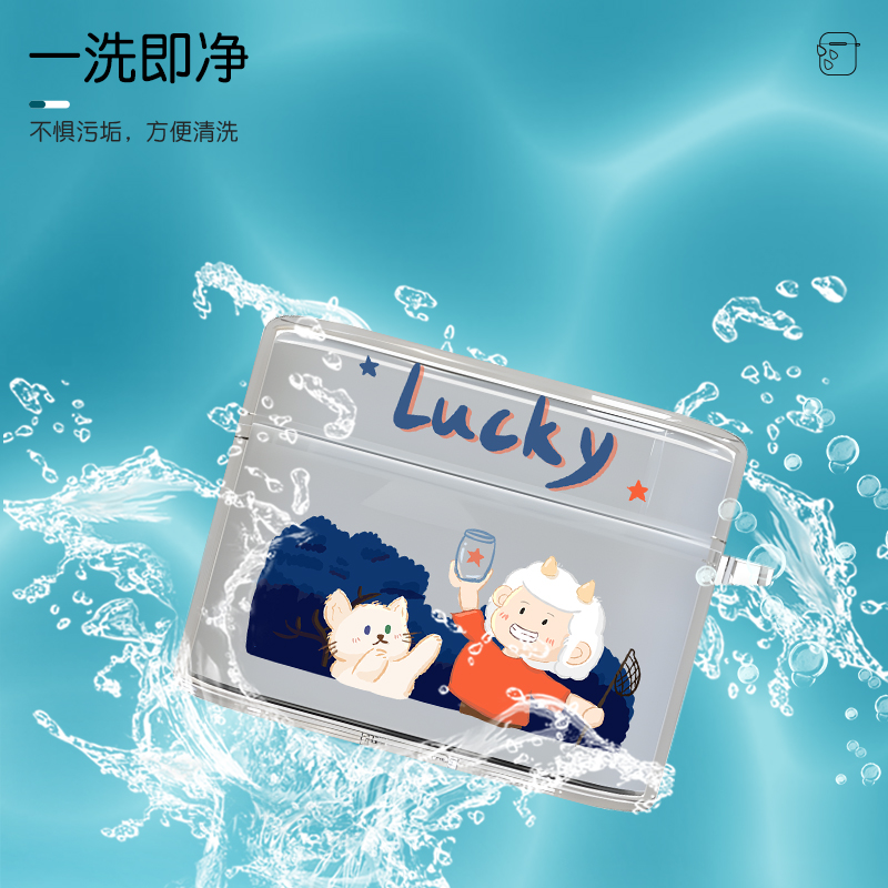 适用弱水时砂earfree i5耳机套mk2来图定制甲虫保护壳超薄软壳CERAMICS琉璃X充电仓保护壳个性创意diy - 图1