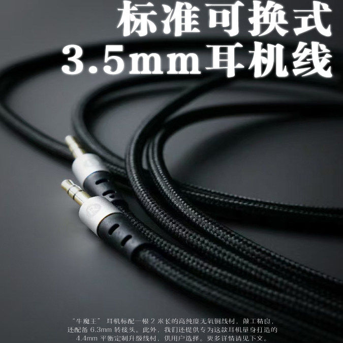 TANGZU唐族牛魔王平面磁体有线HiFi开放式平板磁振大耳头戴耳机,淘宝优惠券,粉丝福利购,淘宝优惠卷