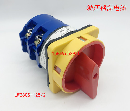 乐清市格磊电器GELEI转换开关LW28GS-32/2电源切断20A 63A 125A - 图2