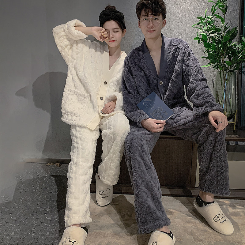 2021年新款秋冬款珊瑚绒春秋季睡衣 pxfc睡衣/家居服套装
