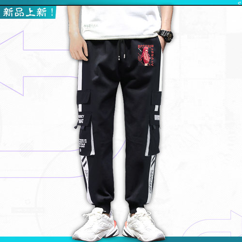 孤独摇滚动漫周边衣服后藤一里印象工装裤子男女百搭运动休闲裤en - 图2