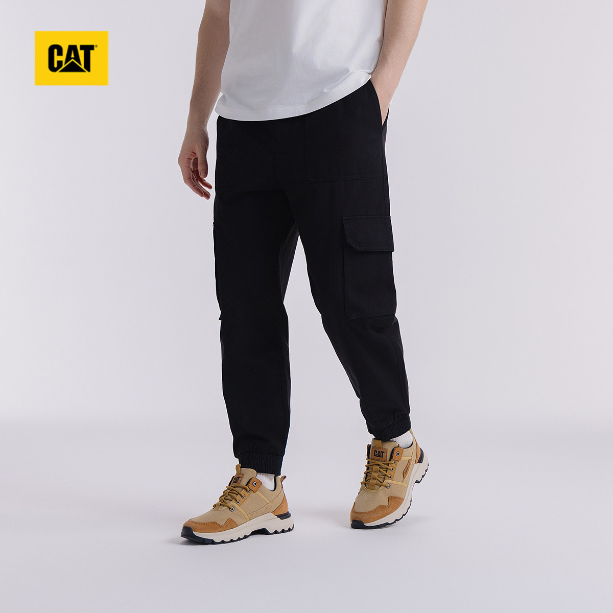 CAT卡特25秋冬新品男士户外百搭宽松收脚多色休闲长裤工装裤,淘宝优惠券,粉丝福利购,淘宝优惠卷