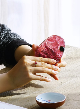 西瓜碧玺玻璃体大尺寸吊坠项链