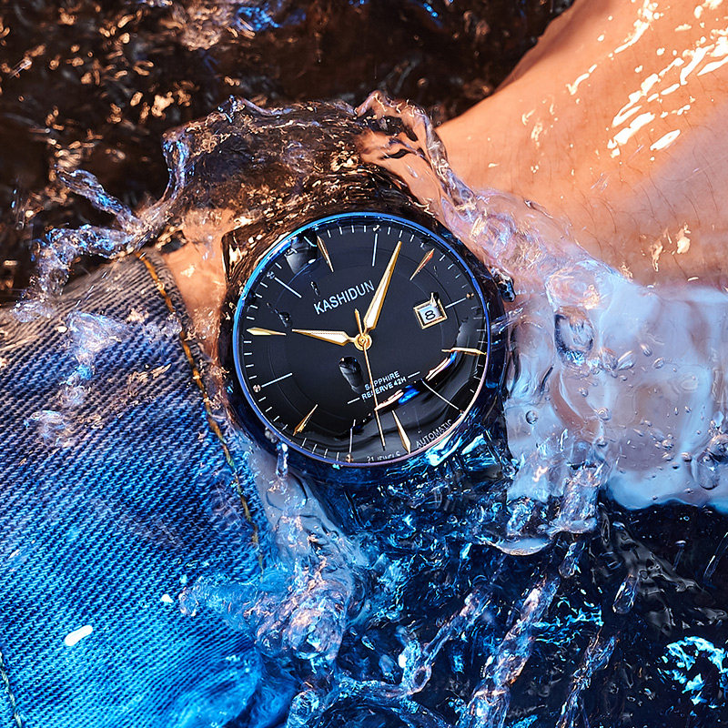 卡诗顿男士全自动防水精钢带机械表 卡诗顿雅韵国产腕表