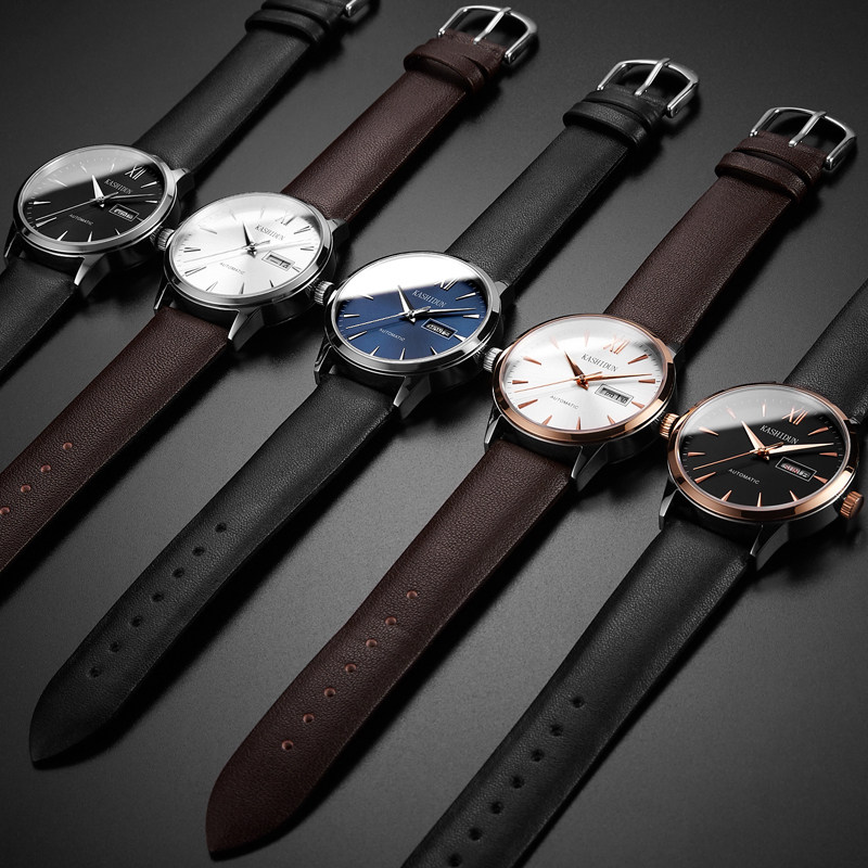 卡诗顿男全自动防水镂空正品机械表 卡诗顿雅韵国产腕表