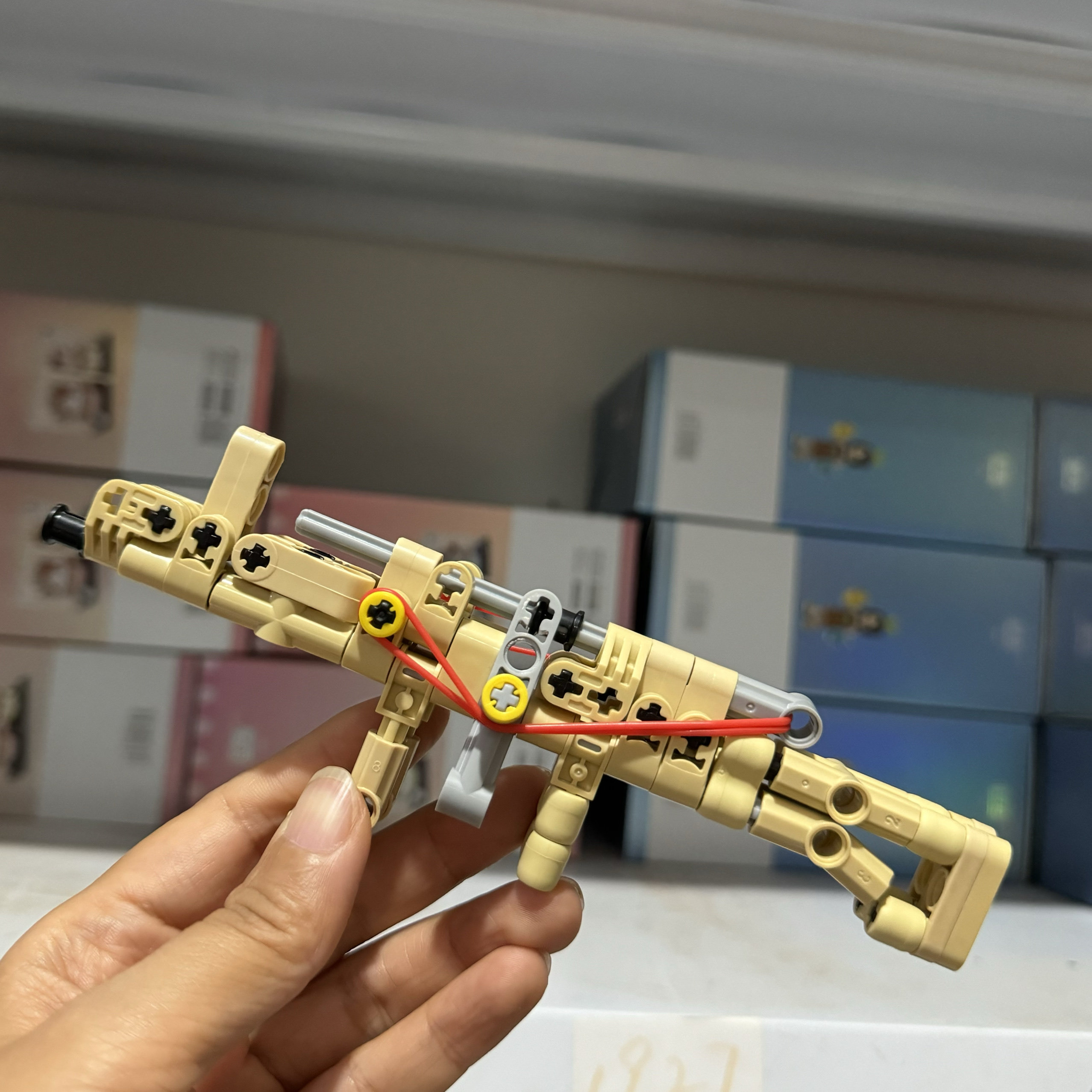 炽造社积木可发射步枪AK47 98k狙击枪儿童拼装玩具手枪男孩子礼物