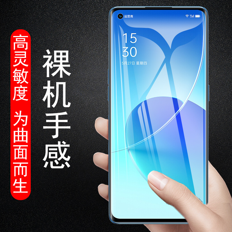 opporeno6pro防窥水凝膜oppo防偷窥reno6pr0pp0ren手机opporneo6opporen06人opooreno钢化屏opporeon6p十屏保 - 图1