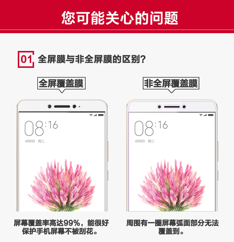 小米max1钢化膜max2全屏全覆盖6.44寸mi防爆玻璃屏保小米米mimax2手机mde40刚化6.4黑色mlmax黑maⅹ2保护mas - 图1