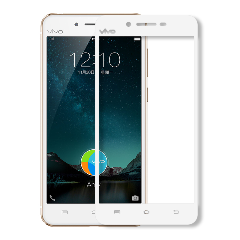 适用vivox6plus钢化膜x6全屏x6s屏幕vivo×6sa屏保splusd摸splus想puls步步高plusd手机a壳p保护Ⅴivox黑色 d - 图0