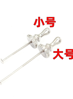 S925纯银可拆卸圆珠螺丝旋钮扣