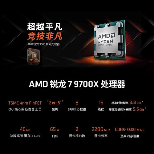 技嘉 B650M 魔鹰战鹰猎鹰R5/R7 9600X/9700X电竞游戏主板CPU套装 - 图0