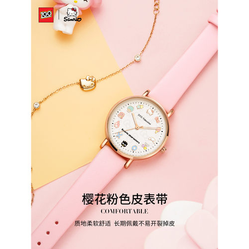 正港ZGO-三丽鸥手表女小学生初中儿童可爱防水HelloKitty生日礼物 - 图2