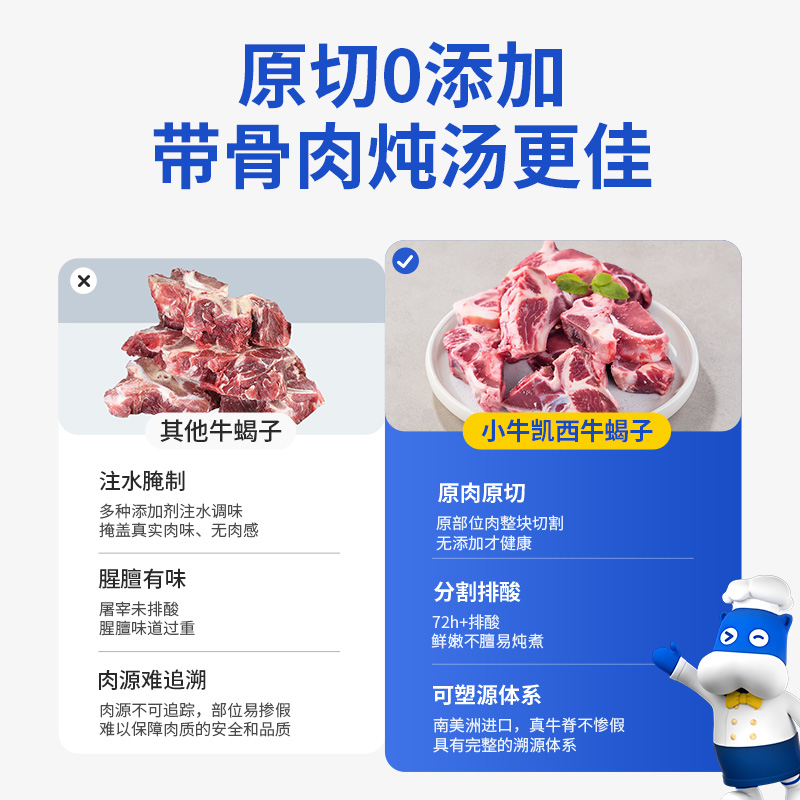 原切牛脊骨新鲜带肉进口多肉牛蝎子商用10斤装冷冻满肉牛脖骨火锅 - 图2