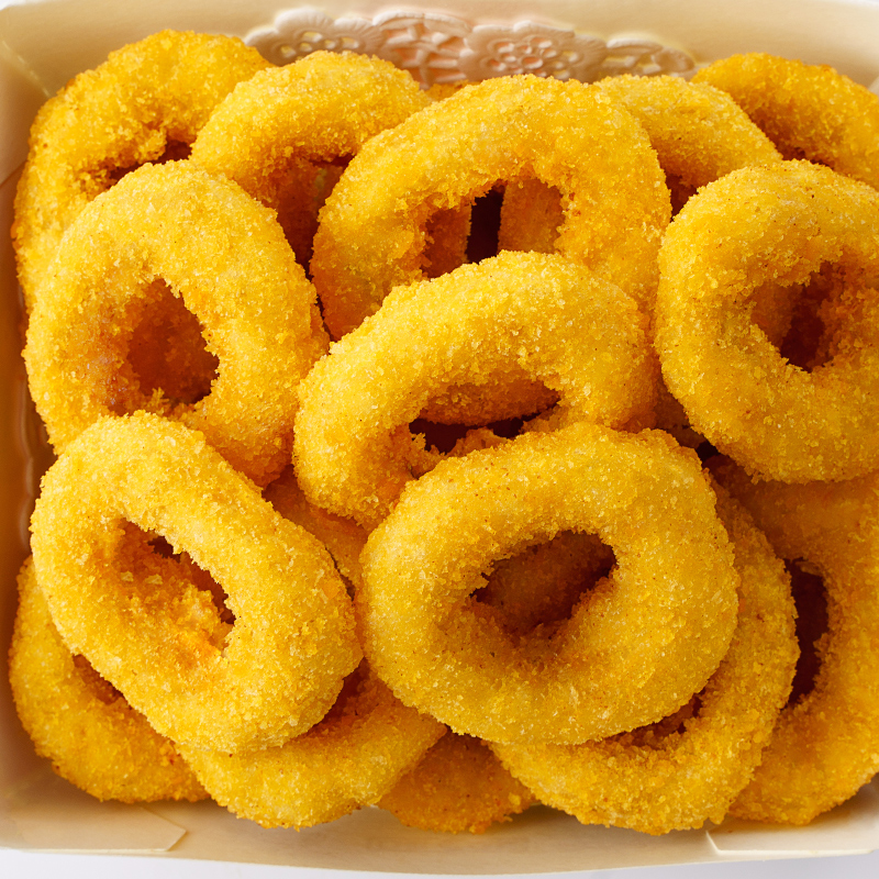 小牛凯西原汁原味鸡肉洋葱圈炸鸡小食冷冻半成品裹粉油炸250g