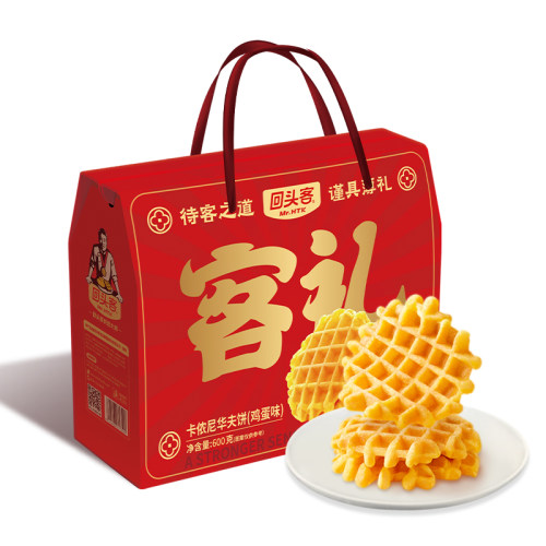 回头客 华夫饼礼盒装600g