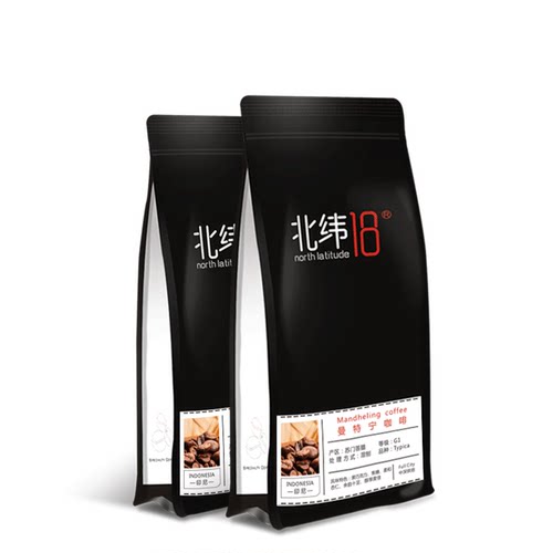 【北纬18】苏门达腊曼特宁咖啡豆 中深度现烘焙精品咖啡免费磨粉 - 图3