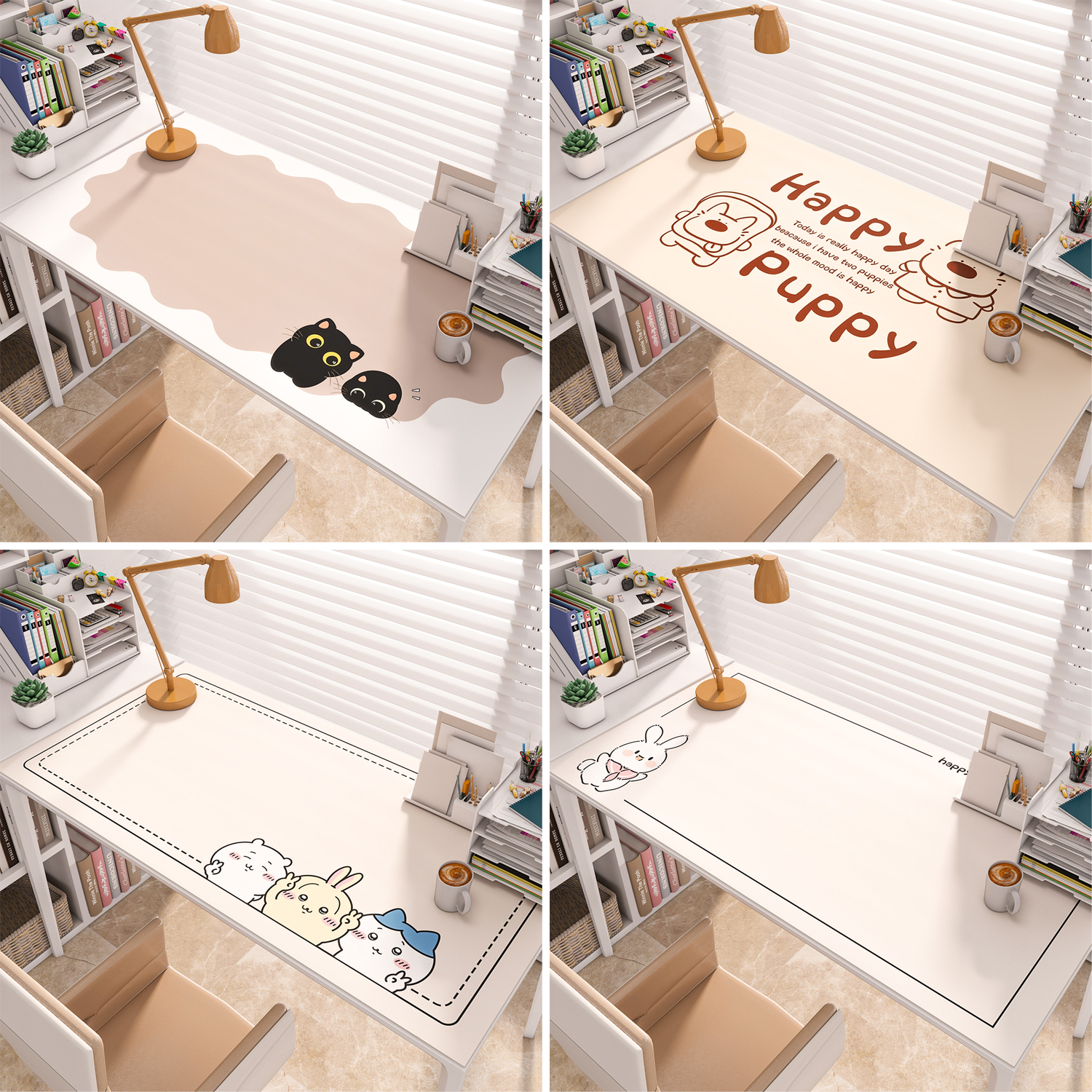 卡通儿童专用护眼防水桌垫Q弹书桌垫写字台课桌电脑桌面保护垫子 - 图0