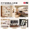 Magnetic hole-free desk perforated board storage rack