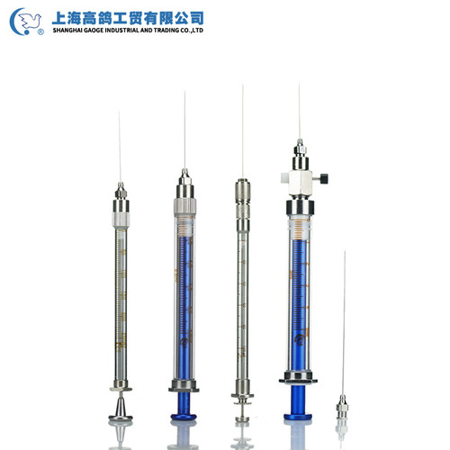 高鸽 尖头玻璃进样器 平头气相液相微量实验室进样器 微量注射器顶空瓶色谱进样器 可换针阀门气体进样针 - 图1