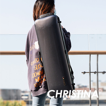 New violin box black spot square violin box GRP Carbon fiber 4 4 Dimensions