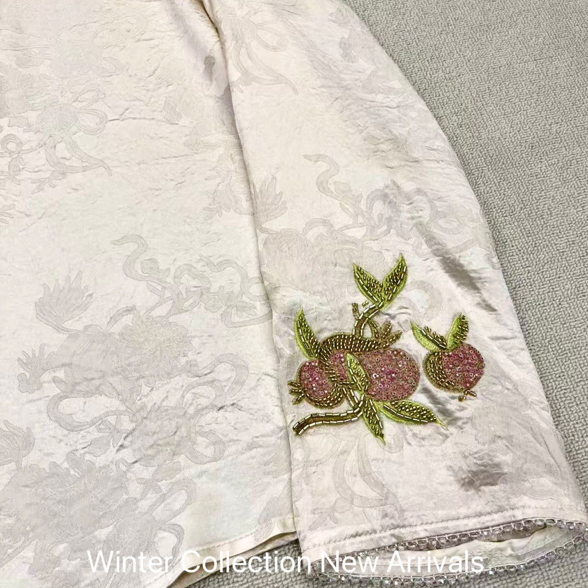 诺诺26年早春中式重工刺绣穿珠提花上衣小衫（含70真丝）ys-3356,淘宝优惠券,粉丝福利购,淘宝优惠卷