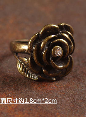 欧美复古夸张打版样品女戒指环