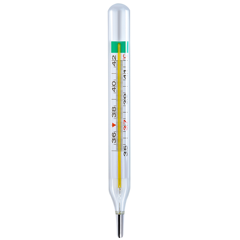 可孚无汞无水银玻璃体温计家用精准医用温度表婴儿专用腋下大刻度 - 图3