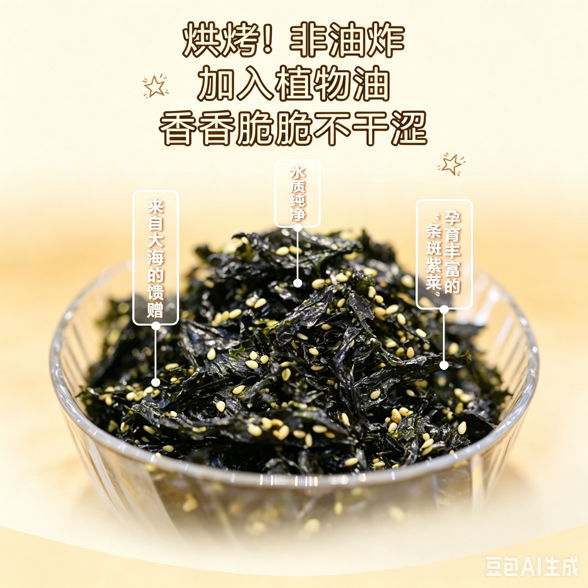 芝麻拌饭海苔碎炒紫菜包饭专用儿童拌饭料商用饭团材料无添加即食