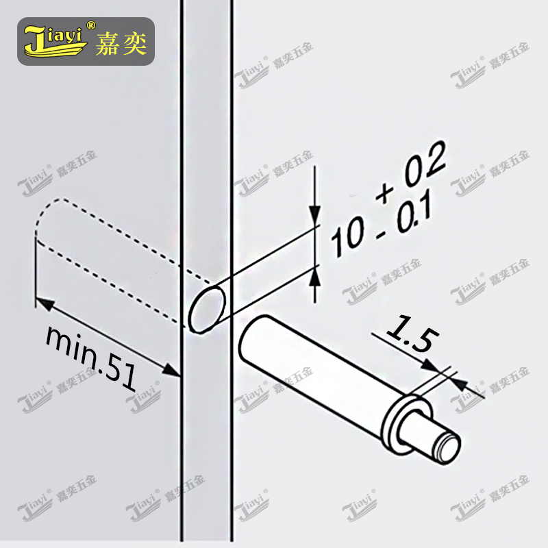 橱柜衣柜关门减震阻尼器缓冲器柜门防撞静音门防撞器回弹器暗弹器