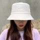 Hat Women's Korean Style Trendy Black Fisherman Hat Summer Thin Women's Breathable Sun Shade Sun Protection Japanese Versatile Solid Color Basin Hat