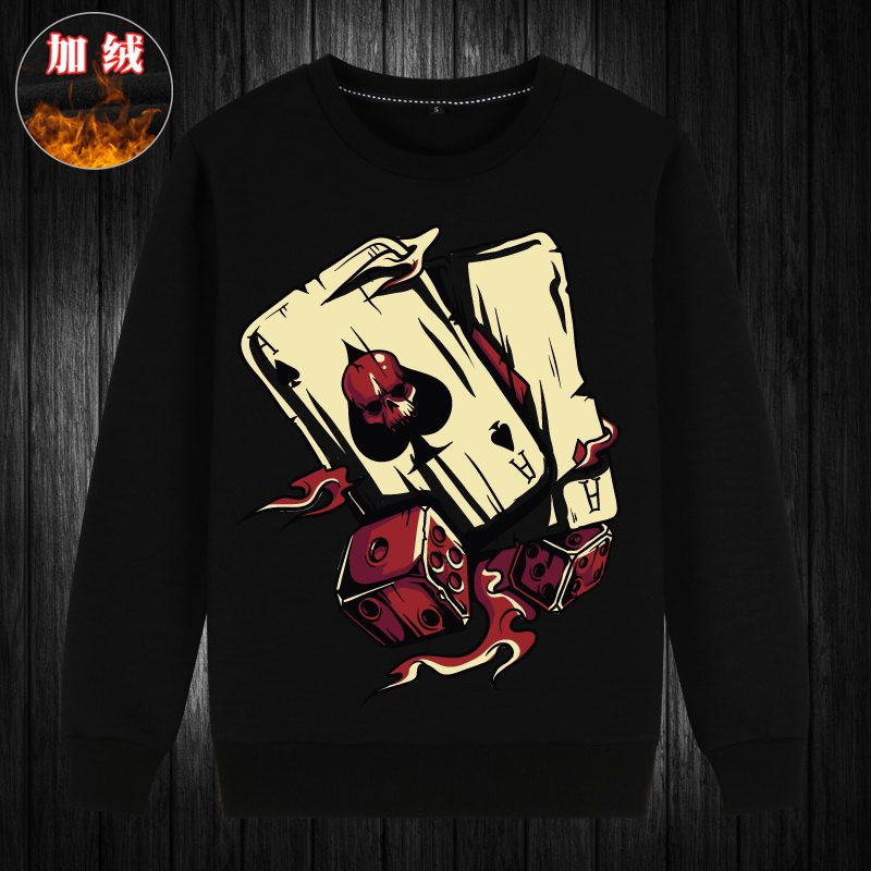 人鹰雷神之锤十字架枪欧美扑克牌 世纪迪勒卫衣