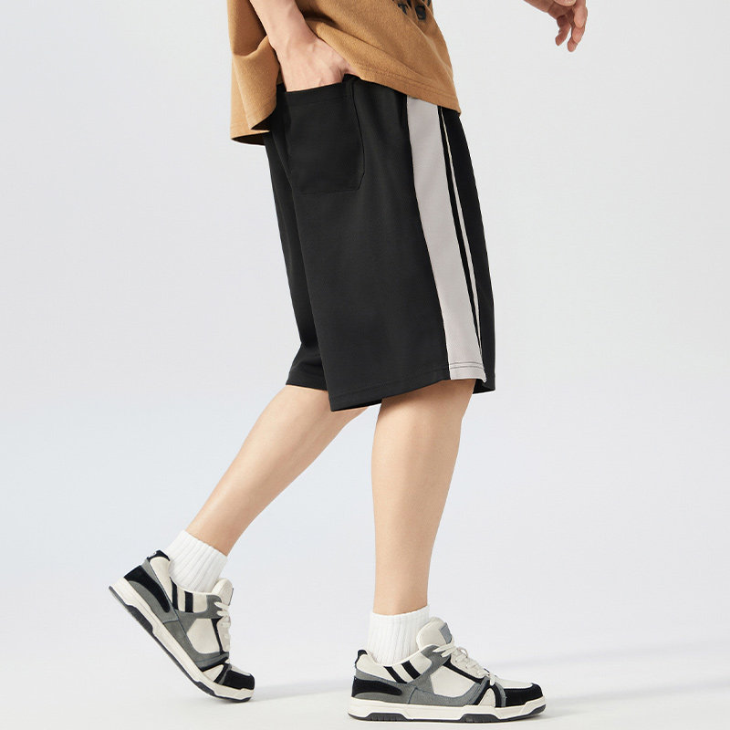 伟臣潮流大码男装休闲短裤男胖子加肥加大宽松直筒拼色肥佬中裤男,淘宝优惠券,粉丝福利购,淘宝优惠卷