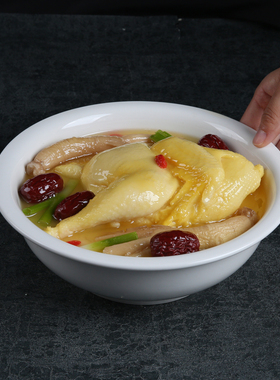 仿真人参鸡汤食品模型定制