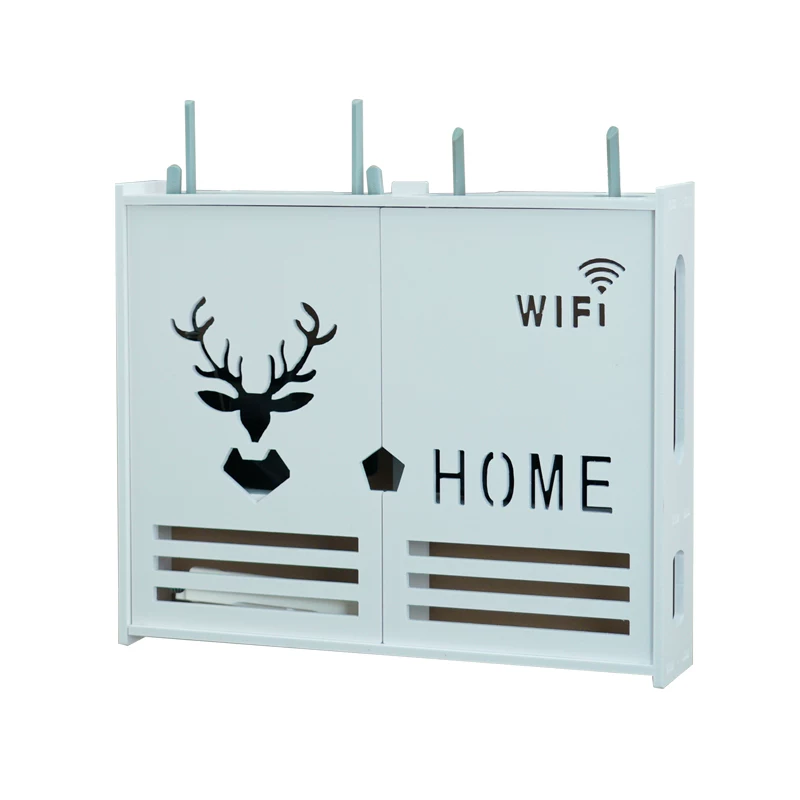 Router storage box set -top box wireless light cat wifi decorative box multi -function -free multimedia blocking box