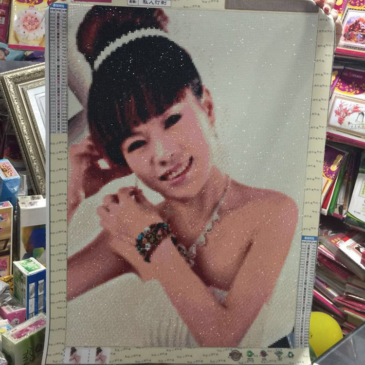 2026新款5D钻石画满钻diy定制真人照片手工代点贴钻砖石贴画帮粘,淘宝优惠券,粉丝福利购,淘宝优惠卷