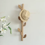 Стена белого дуба, свисающая висящая в гостиной стене -Стеной, скандинавской креативной сплошной деревянной, шляпа, стена, стена