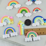 Плетеный браслет из бисера ручной работы, глина, кремовый аксессуар, радужные аксессуары