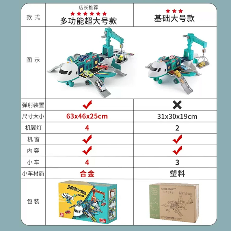 2024新款儿童益智力玩具车男孩拼装飞机3一6岁宝宝六一节礼物生日